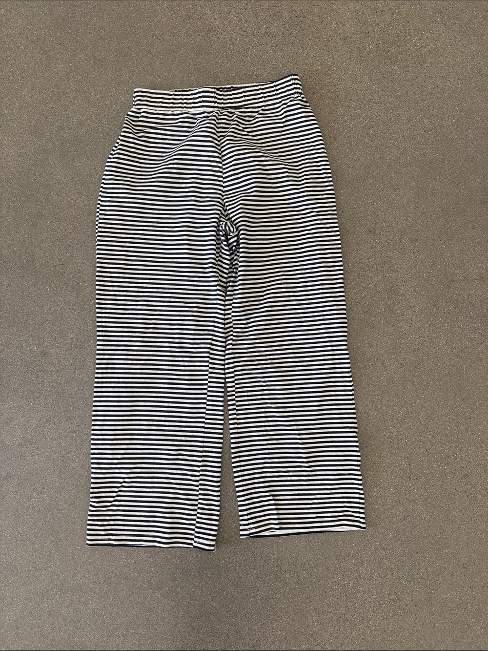 Amazon Black & White Striped Straight Leg Pants